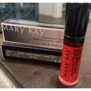 New Lot of 2 Mary Kay Nourishine Plus Lip Glosses - Mango Tango